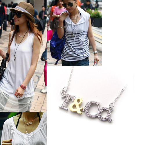 <em>英文</em>字母<em>毛衣链</em>(韩国明星)-李孝利.T&Co.双色